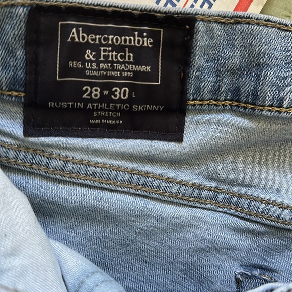 Abercrombie & Fitch Rustin Athletic Skinny Stretch Men’s Jeans W28 X L30 - Picture 5 of 8